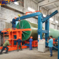 FRP Fiberglass Pipe Production Machine de ventana de línea